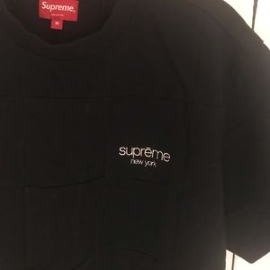 Supreme Black Patchwork Tee Shirt Size Medium